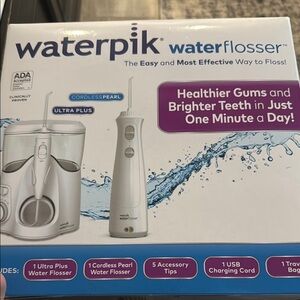 Waterpik Cordless Pearl Water Flosser - White brand new never opened